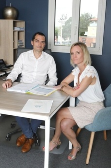 Mathieu BORNET notaire et Caroline BORNET Directrice